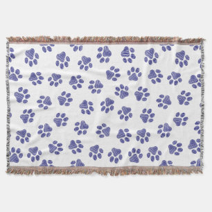 Doodle Paws, Hundepaws, blaue Paws, undurchsichtig Decke