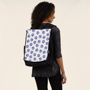 Doodle Paws, Hundepaws, blaue Paws, undurchsichtig Rucksack
