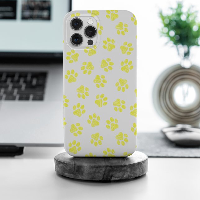 Doodle Paws, Hundepaws, gelbe Paare Case-Mate iPhone Hülle (Von Creator hochgeladen)