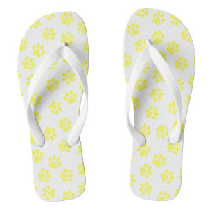 Doodle Paws, Hundepaws, gelbe Paare Flip Flops