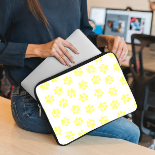 Doodle Paws, Hundepaws, gelbe Paare Laptopschutzhülle