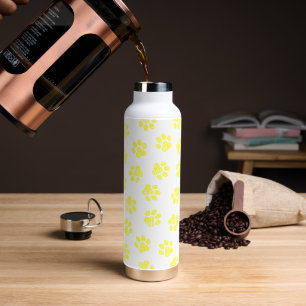Doodle Paws, Hundepaws, gelbe Paare Trinkflasche