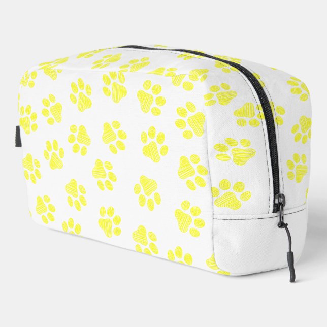 Doodle Paws, Hundepaws, gelbe Paare Waschbeutel (Rechte Ecke)