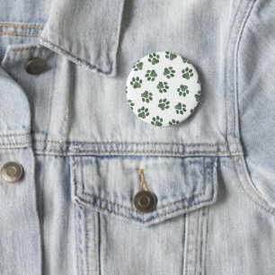 Doodle Paws, Hundepaws, grüne Paws Button
