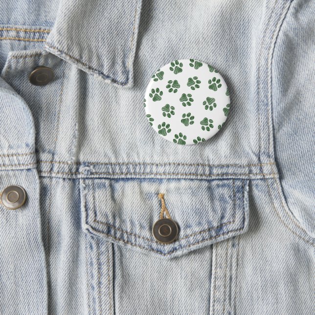 Doodle Paws, Hundepaws, grüne Paws Button (Beispiel)