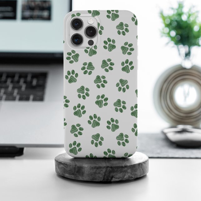 Doodle Paws, Hundepaws, grüne Paws Case-Mate iPhone Hülle (Von Creator hochgeladen)