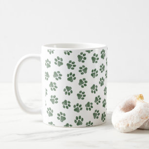 Doodle Paws, Hundepaws, grüne Paws Kaffeetasse