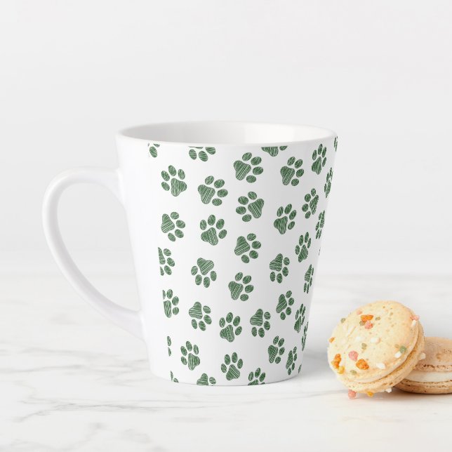 Doodle Paws, Hundepaws, grüne Paws Milchtasse (Beispiel)