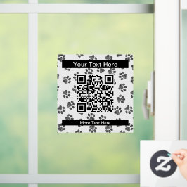 Doodle Paws, Hundepaws, Katzenpaws, schwarze Paws Fensteraufkleber