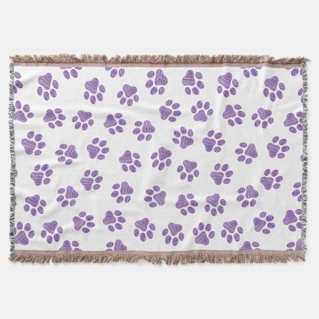 Doodle Paws, Hundepaws, Lila Paare Decke (Vorderseite)