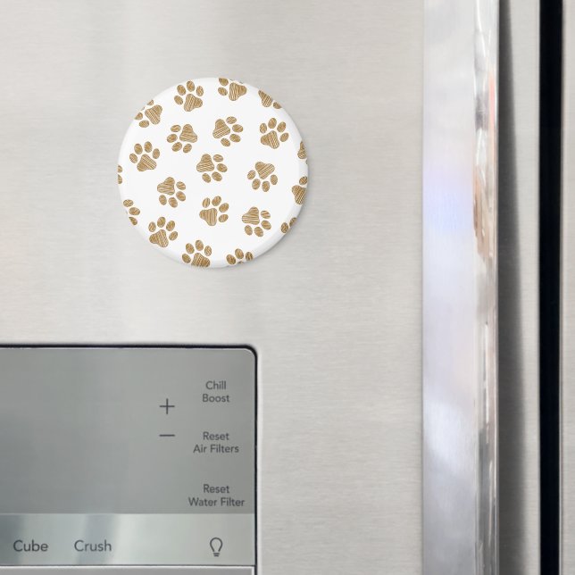 Doodle Paws, Hundepaws, orange Goldpaws Magnet (In Situ (Kühlschrank))
