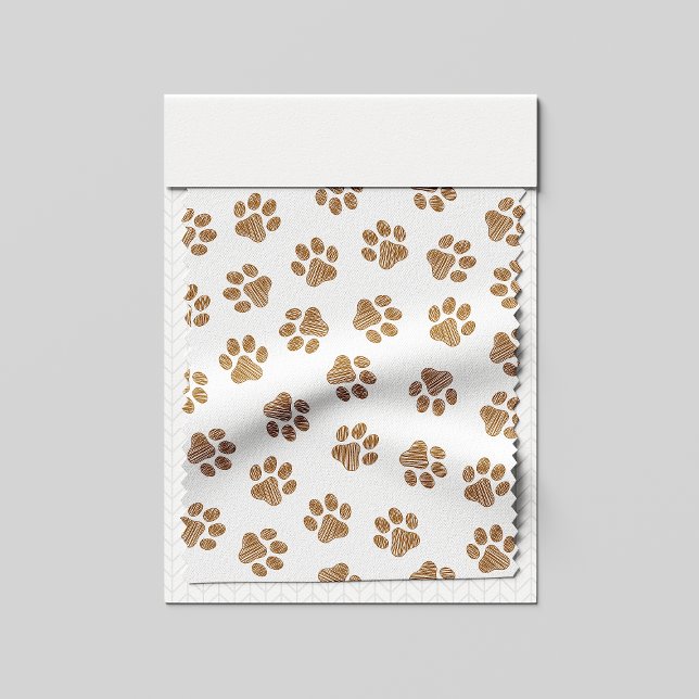 Doodle Paws, Hundepaws, orange Goldpaws Stoff (Von Creator hochgeladen)