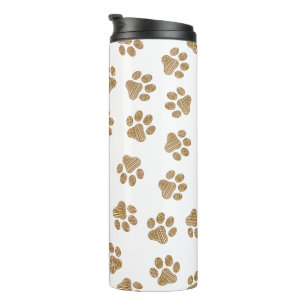 Doodle Paws, Hundepaws, orange Goldpaws Thermosbecher