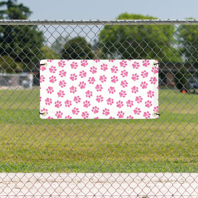 Doodle Paws, Hundepaws, rosa Paws Banner (Insitu)