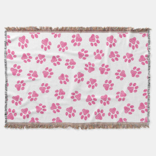 Doodle Paws, Hundepaws, rosa Paws Decke
