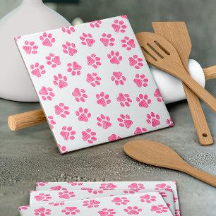 Doodle Paws, Hundepaws, rosa Paws Fliese