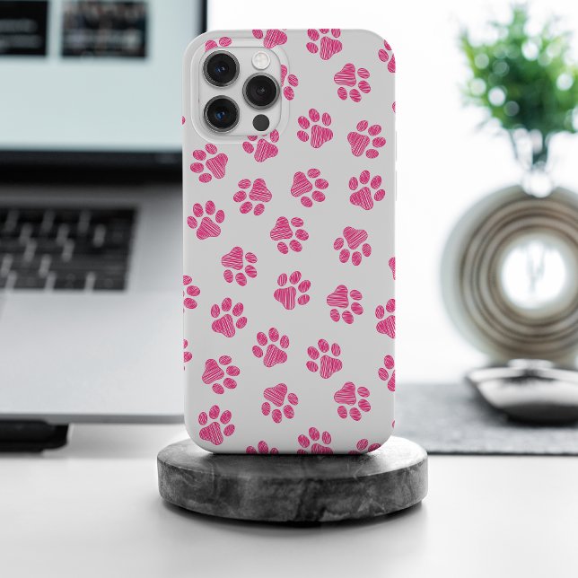 Doodle Paws, Hundepaws, rosa Paws iPhone Hülle (Von Creator hochgeladen)