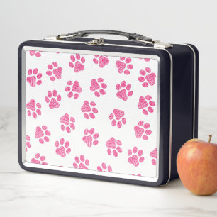 Doodle Paws, Hundepaws, rosa Paws Metall Brotdose