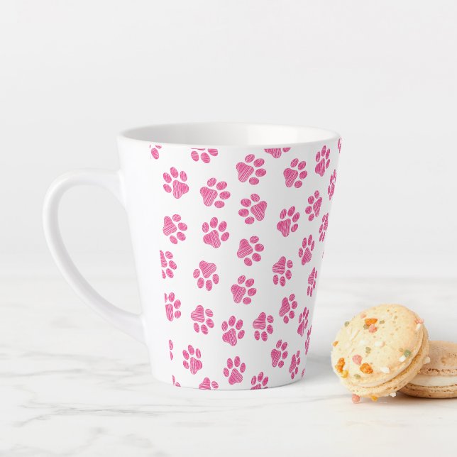 Doodle Paws, Hundepaws, rosa Paws Milchtasse (Beispiel)