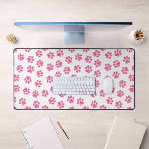 Doodle Paws, Hundepaws, rosa Paws Schreibtischunterlage