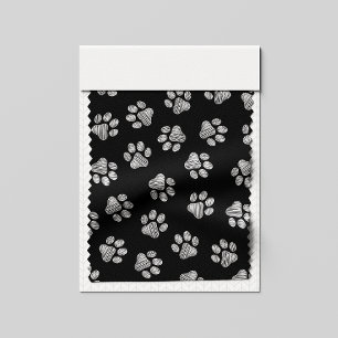 Doodle Paws, Hundepfähle, weiße Pasten Stoff