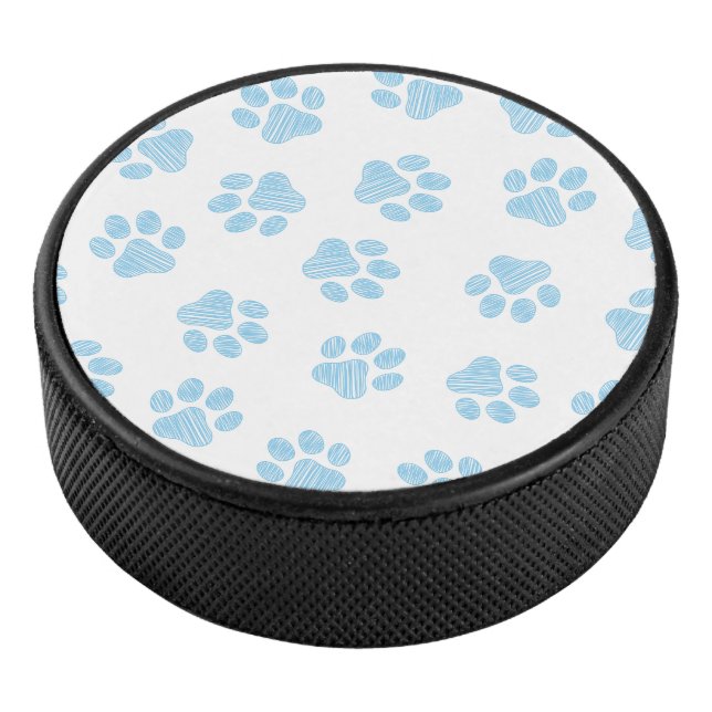 Doodle Paws, Hundepuws, Baby Blue Paws Eishockey Puck (3/4)