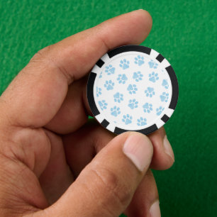Doodle Paws, Hundepuws, Baby Blue Paws Pokerchips