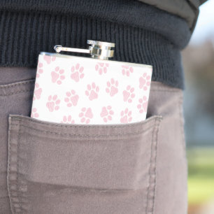 Doodle Paws, Hundepuws, Baby Pink Paws Flachmann