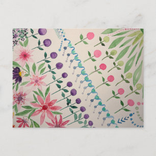 Doodle-Postkarte von Jill Postkarte