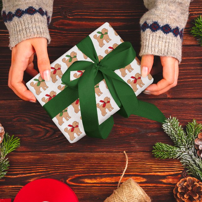 Doodle Puppy Dodge Weihnachtsfeiertag Geschenkpapier (Cute doodle pup gift wrap!)