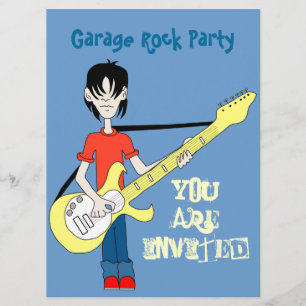 Doodle Rocker Einladungsvorlage Einladung