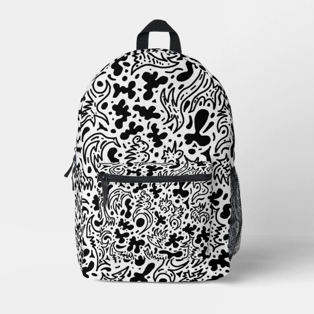 Doodle-Rucksack Bedruckter Rucksack (Vorderseite)