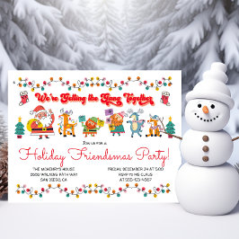 Doodle Santa's Helpers Office Friendsmas Party Einladung