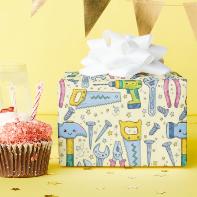 Doodle-Set für Heimwerker Geschenkpapier (Geburtstagsparty)