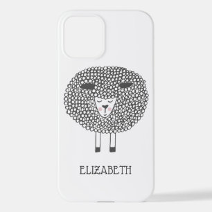 Doodle Sheep Personalisiert iPhone 12 Hülle