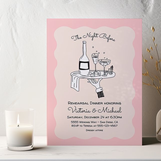 Doodle Sketch Funky Probe Dinner Einladung (Von Creator hochgeladen)