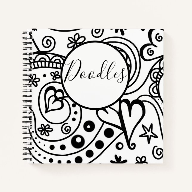 Doodle Sketch Pad Notizbuch (Vorderseite)