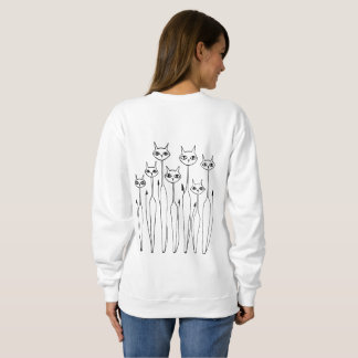 Doodle Sweatshirt (von Hand gezeichnet)