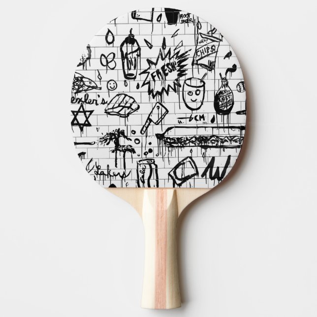 Doodle Tischtennis Schläger (Vorderseite)
