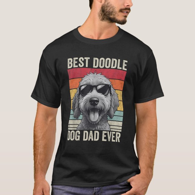 Doodle Vater Bester Doodle Dog Vater je Doodle Vat T-Shirt (Vorderseite)