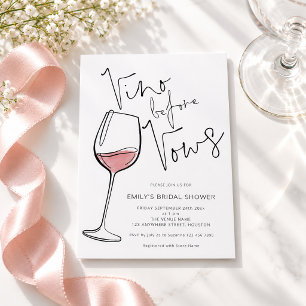 Doodle Vino Before Vows Brautjungfernparty Einladung