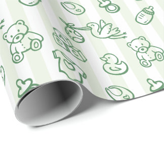 Doodle Whimsical Baby Dusche Geschenkpapier