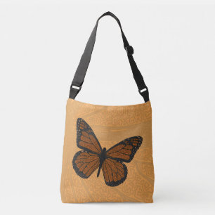 Doodled Monarch All-Over-Print-Tasche Tragetaschen Mit Langen Trägern