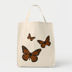 Doodled Monarch Tote Bag Tragetasche