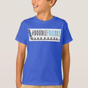 #DoodleFriends - KinderT - Shirt mit schwarzen