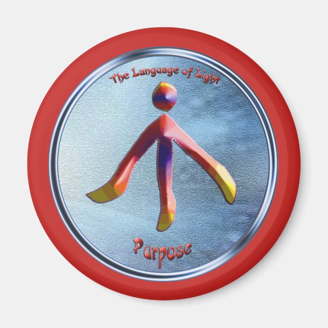 Doodlen auf dem Symbol des Zwecks Magnet (Vorne)