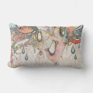 Doodlen auf der Lichtsprache Lendenkissen