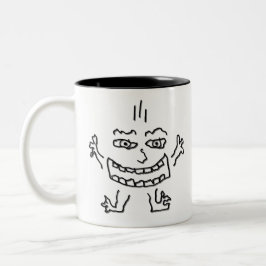 DoodleNut wild character 0002 Zweifarbige Tasse