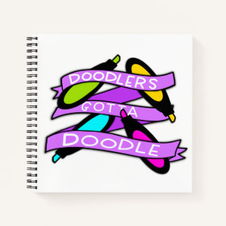 Doodlers Gotta Doodle Square Notebook Notizbuch
