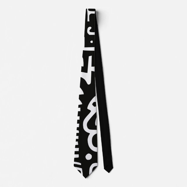 Doodles Abstrakt Moderne Formen Krawatte (Vorderseite)